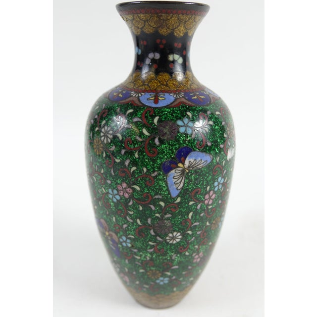 Antique Chinese Cloisonne Vase For Sale - Image 9 of 10