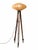 Vintage Tripod Floor Lamp with Pleated Shade, England, 1920s For Sale - Image 9 of 9