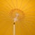 2020s Panza 9 Ft Crank Umbrella, Yellow/White Pole For Sale - Image 5 of 9
