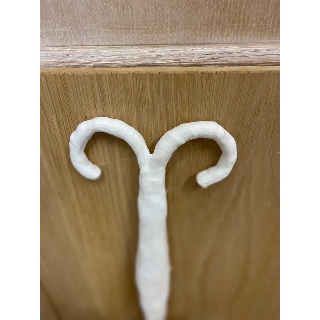 Vintage Frensh Plaster Double Arm Wall Sconces Candelabra Base by Creation Pascaud - a Pair For Sale In Los Angeles - Image 6 of 9