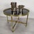 1970s Coffee Table in Brass and Black Glass, 1970s For Sale - Image 5 of 16