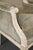 Pair Creme Distressed Painted French Louis XVI Bergere Chairs For Sale - Image 11 of 11