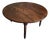 Antique French Round Oak Drop-Leaf Dining Table, 1870s For Sale