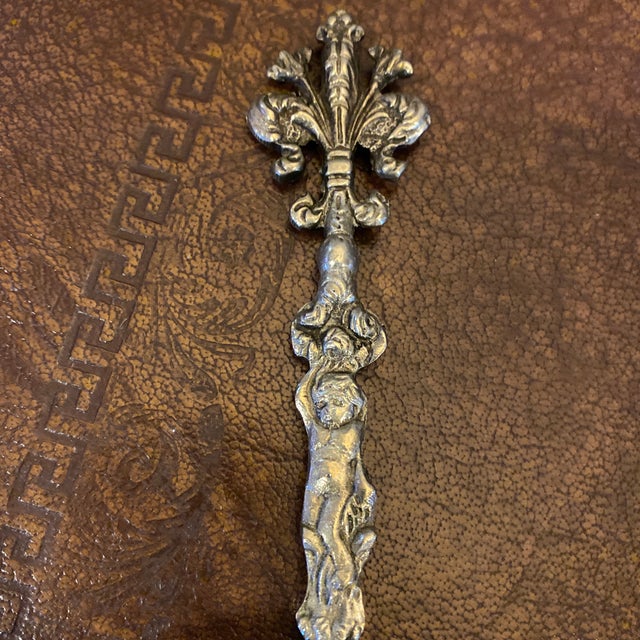 Vintage Italian Ornate Silver-Plated Serving Set, 5 Pieces For Sale - Image 11 of 12