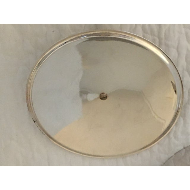 Mid 20th Century Vintage Italian Silverplate Covered Serving Dish For Sale - Image 5 of 8