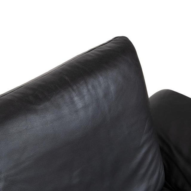 Rossini Lounge Chair in Black Leather from Koinor For Sale - Image 9 of 16