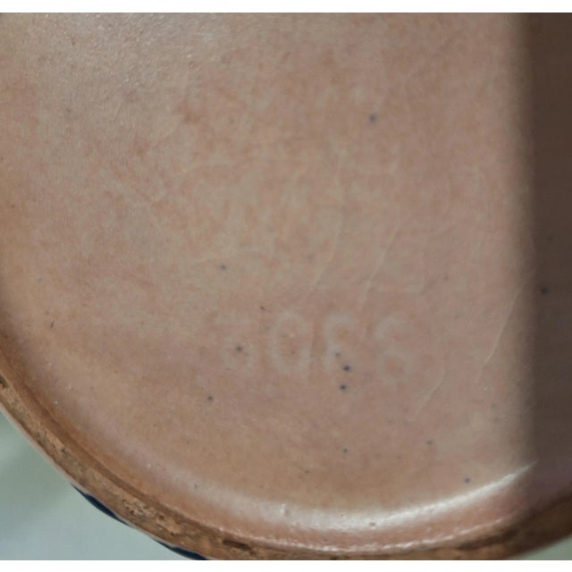 1970s Vintage Double-Handled Ceramic Vase, 1970s For Sale - Image 5 of 6