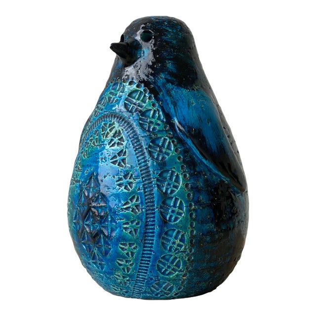 Vintage "Rimini Blu" Aldo Londi for Illums Bolighus Large Penguin Sculpture, Circa 1960s For Sale