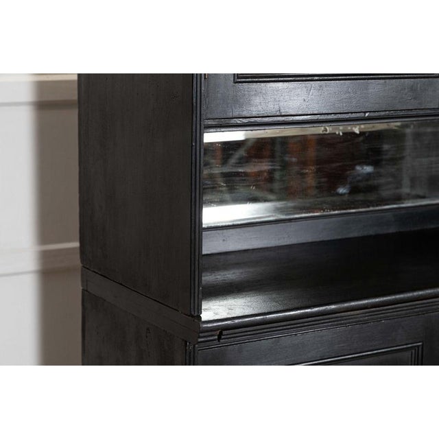 Large English Ebonised Mirrored Mahogany Cabinet, 1880 For Sale - Image 11 of 18