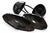 Art Deco Late 20th Century Pair of Black Metal Art Deco-Style Dome Hat & Coat Wall Hooks For Sale - Image 3 of 3