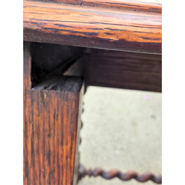 Pair of Oak Barley Twist Nesting Tables For Sale - Image 12 of 12