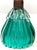 Mid 20th Century Archimede Seguso Murano Ribbed Emerald Green Glass Lamp Applied Crystal Collar For Sale - Image 14 of 16