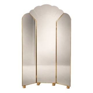 Alain Delon Triptych Mirror from Maison Jansen, 1970 For Sale
