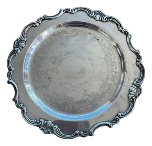 Vintage Gorham Strasbourg Silverplate Serving Tray YC3136 Ornate 15.5”
