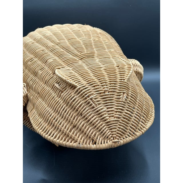 Vintage Rattan Frog Basket, 1970s For Sale - Image 6 of 12
