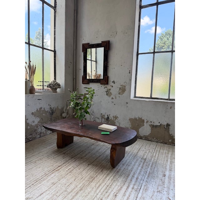 Brutalist Handcrafted Coffee Table, 1950s For Sale - Image 4 of 18