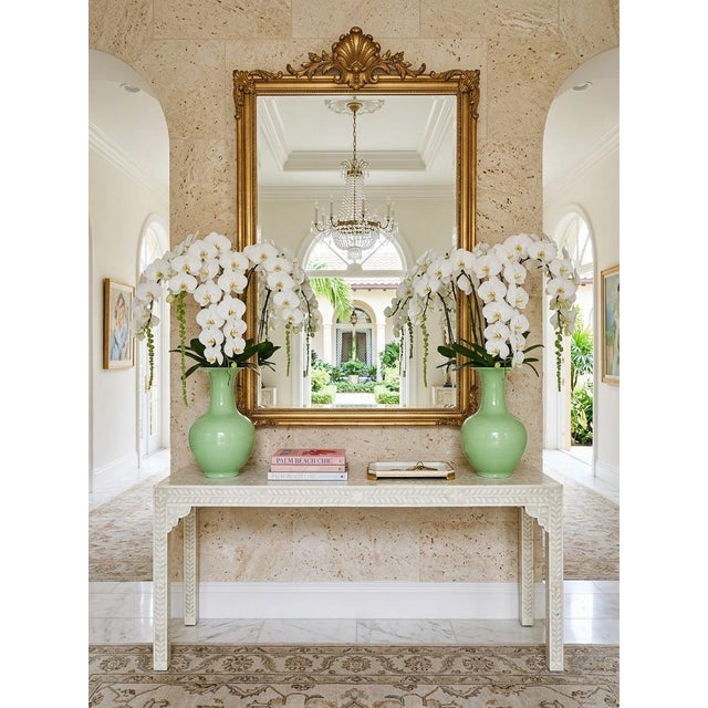 A Pair of Mid-Century Modern Style Porcelain Vases For Sale - Image 9 of 11