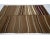 Contemporary 1960s Vintage Natural Brown Striped Wool Turkish Kilim Rug- 6′6″ × 9′2″ For Sale - Image 3 of 7