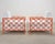 Pair of French Maison Jean Orange Iron Lattice Lounge Chairs For Sale - Image 4 of 18