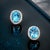 Natural Topaz Diamond Stud Earrings 14k W Gold 6.98 TCW Certified For Sale - Image 4 of 17