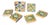 Vintage Polychrome Glazed Earthenware Tiles, Set of 6 For Sale