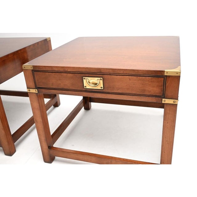 Military Campaign Side Tables, 1950s, Set of 2 For Sale - Image 9 of 10