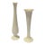 Set 2 Lenox Collectibles Tall Bud Vases Ivory Ceramic Fine China 24k Gold For Sale