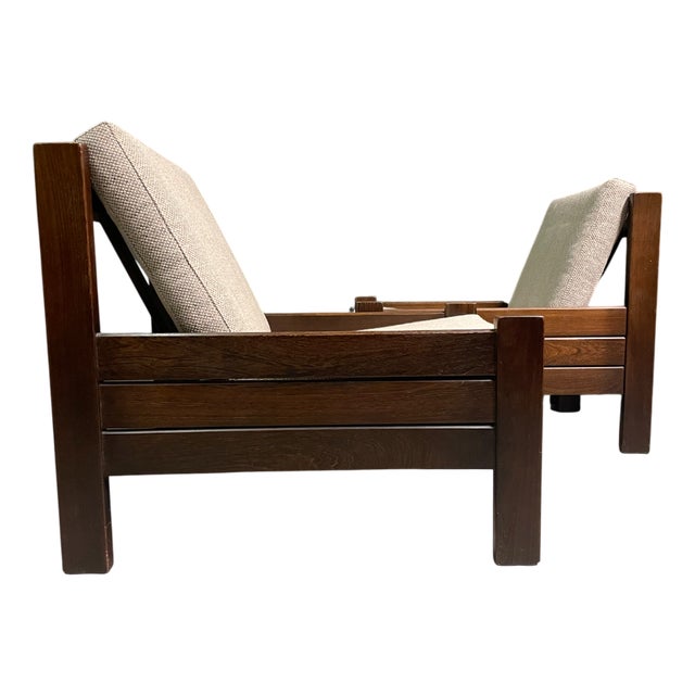 Modernist Dutch Lounge Chairs, 1960s, Set of 2 For Sale