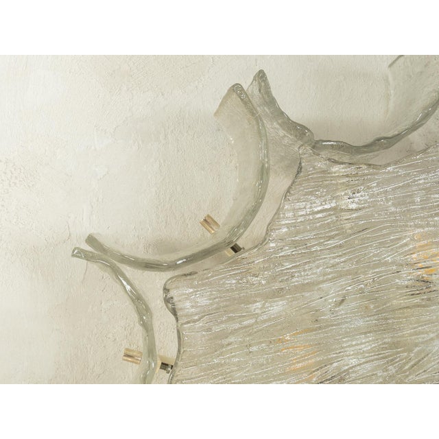 1970s Frosted Glass Wall or Ceiling Lamp from Kaiser-Leuchten, 1970s For Sale - Image 5 of 9