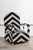 Black Yoruba Royal Beaded Chair with Geometric Black and White Motif, West Africa For Sale - Image 8 of 8