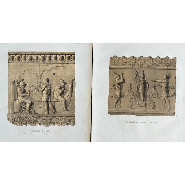 1852 Pair of Antique Prints of Architectural Friezes For Sale - Image 4 of 5