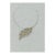 1970s Original Jewelry Design Drawing – Asymmetrical Gold Leaf Necklace Artist Unknown For Sale