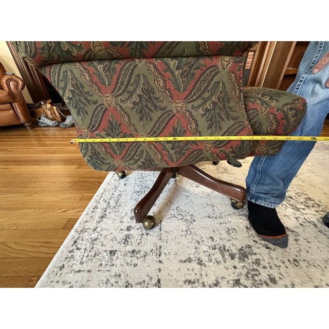 Fabric Office Chairs - Pair For Sale - Image 10 of 12