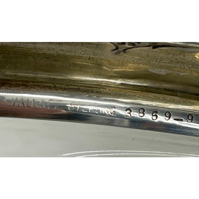 Early 20th Century Neoclassical Sterling Silver & Cut Glass Crudite Tray by Wallace For Sale - Image 9 of 12