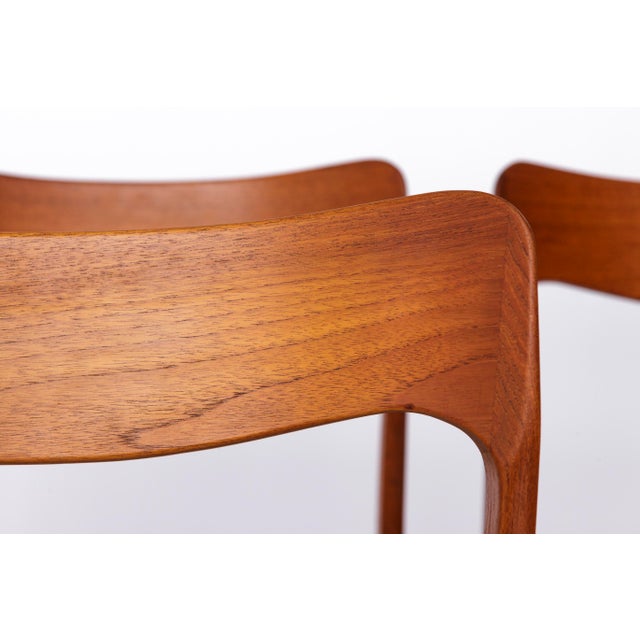 Vintage Danish Teak Chairs, 1960s, Set of 4 For Sale - Image 3 of 10
