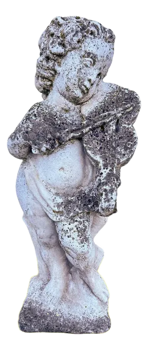 Statue of Stone Angel with Fine Details