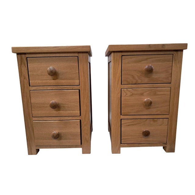 Vintage Bedside Tables in Oak, Set of 2 For Sale - Image 18 of 18