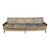 Fantastic 1960s Mid Century Modern sofa with a long 101 inch profile, walnut frame, and caned sides. The proportions are...