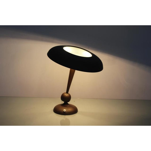 Adjustable Brass and Glass Mod. 143 Table Lamp by O. Torlasco for Lumi, 1950s For Sale - Image 11 of 12