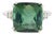 Natural Tourmaline Diamond Ring 7 14k WG 8.27 TCW Certified For Sale