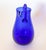 Glass Cobalt Blue Artisan Blown Glass Pitcher For Sale - Image 7 of 9