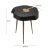 Timber Black & Brass Side Table For Sale - Image 4 of 6