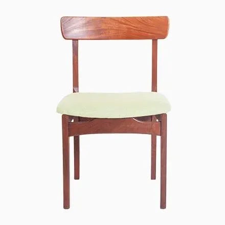 Lime Mid-Century Teak Dining Chairs, 1950s, Set of 6 For Sale - Image 8 of 8