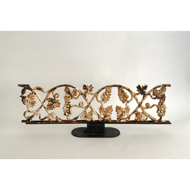 Architectural Iron Fragment on Base For Sale - Image 4 of 10