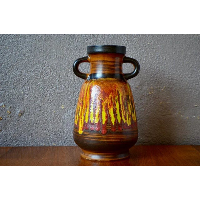 Double Handle Vase in Ceramic, 1960 For Sale - Image 6 of 11