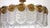 Gold Brass and Glass 4-Light Chandelier from Kaiser-Leuchten, 1940s For Sale - Image 8 of 10