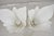 White Mid 20th Century Rougier White Acrylic Lucite Tulip Flower Leaf Mid Century Table Lamps - A Pair For Sale - Image 8 of 12