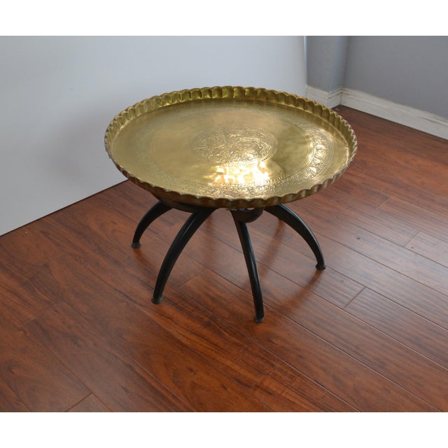Moroccan Brass Tray Coffee Table Chairish