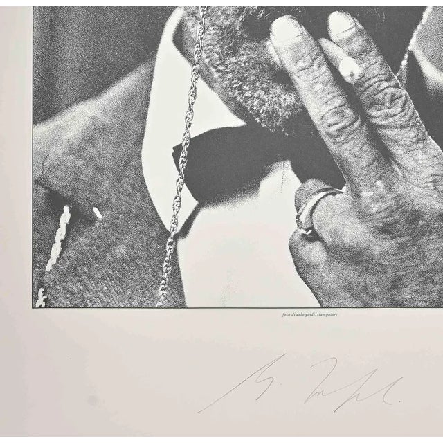 Photo of Aulo Guidi is an original Lithograph realized by Mino Trafeli in 1980s. Hand signed. Good conditions. Mino...