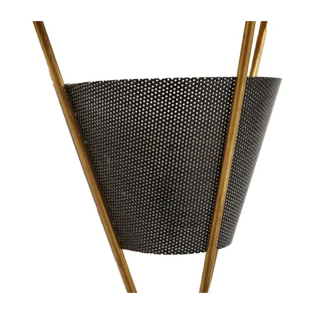 Black Pair of Parisian-Art Deco Lantern Sconce For Sale - Image 8 of 9